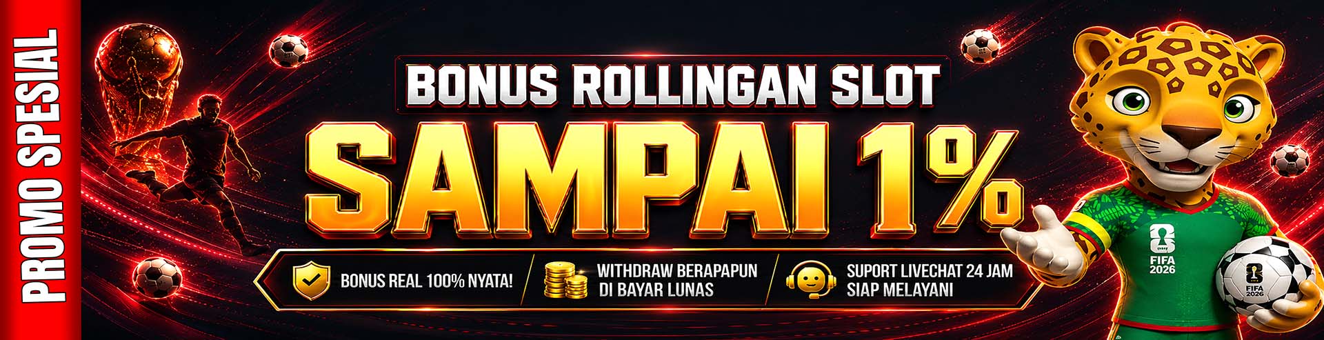 BONUS ROLLINGAN SLOT 1%